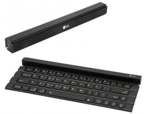 LG Rolly Keyboard - сворачивающаяся Bluetooth - клавиатура. 02 LG Rolly Keyboard - сворачивающаяся Bluetooth - клавиатура. 02
