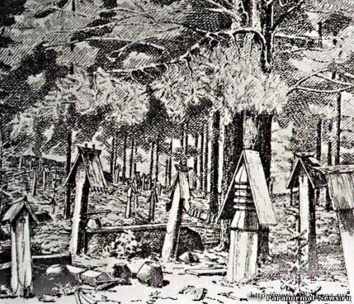 Избушка на курьих ножках - языческий домик мертвых. 03