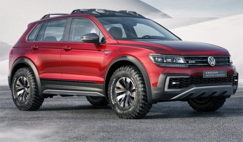 Дебют гибридного кроссовера Volkswagen Tiguan GTE Active Concept. 02 Дебют гибридного кроссовера Volkswagen Tiguan GTE Active Concept. 02
