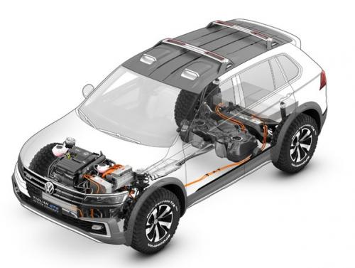 Дебют гибридного кроссовера Volkswagen Tiguan GTE Active Concept. 04 Дебют гибридного кроссовера Volkswagen Tiguan GTE Active Concept. 04