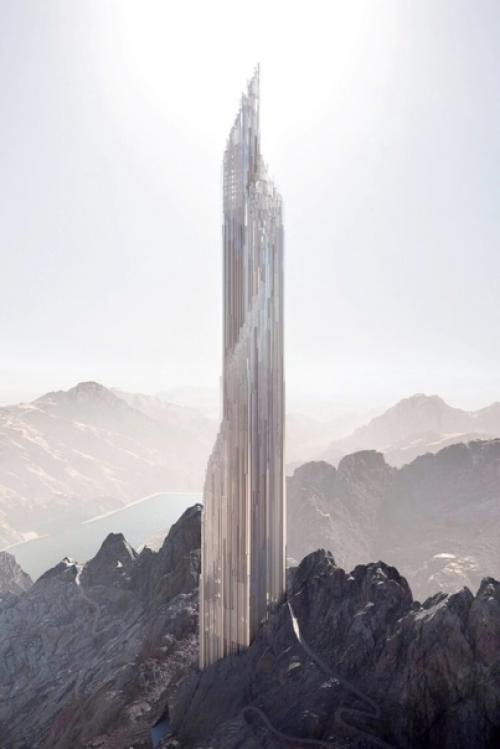 Саудовская Аравия рендеры нового кристаллического небоскреба показала. 01