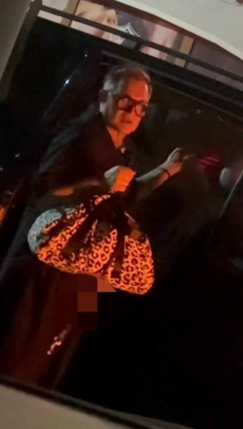 Телеведущий Дмитрий Дибров приехал на ночную вечеринку с торчащим из ширинки половым органом. 02