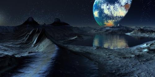 Луна при рождении была богата водой.