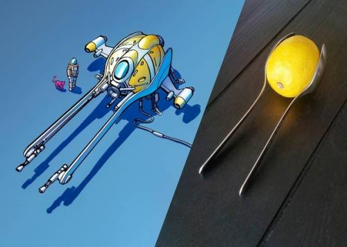 Американский художник Эрик джеус превращает самые обыденные вещи в настоящие звездолёты. 04