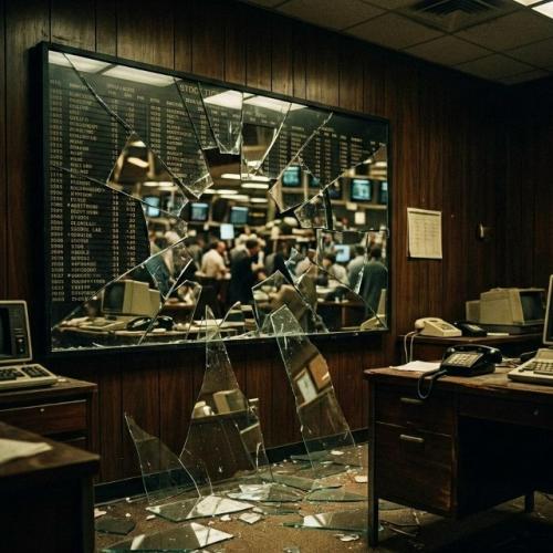 19 октября 1987 года мировой рынок потерял около 1, 1 триллиона долларов, что стало тяжёлым ударом для экономики разных стран. 02