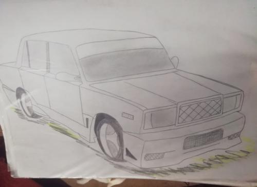 Один парень прогнал через нейросеть Stable Diffusion свои детские рисунки машинок и получил полноценные концепт - Арты автомобилей. 04