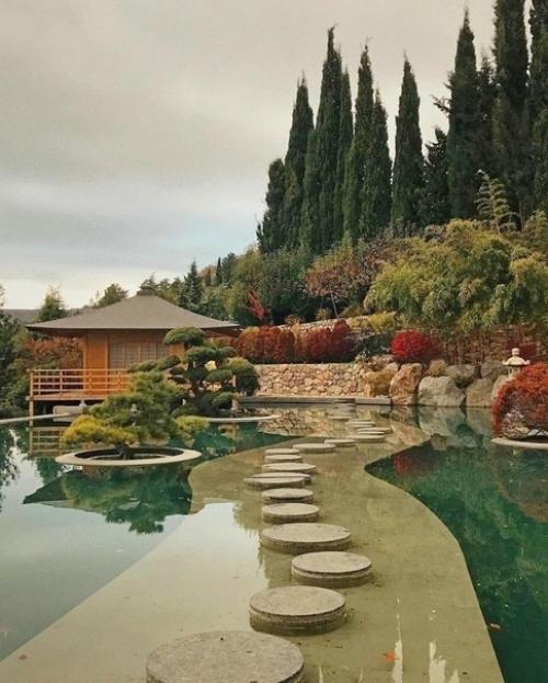 Серия фото из японского caда в парке имени Айвазовскoгo, Крым. 01