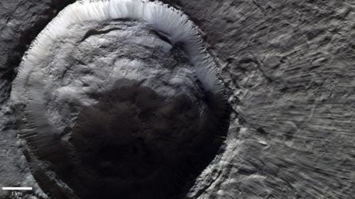 Фото ударного кратера марса от Trace Gas Orbiter. 02