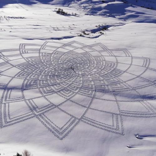В Англии живет мужчина, который называет себя первым в мире снежным художником. 06