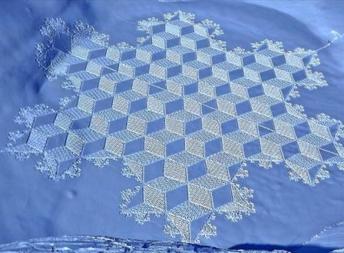 В Англии живет мужчина, который называет себя первым в мире снежным художником. 01