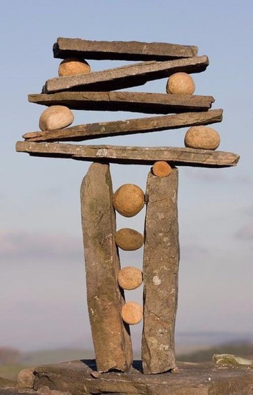 Равновесие.  Балансировка камней (англ. 08