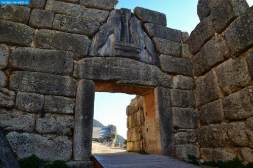 Львиные ворота в микенах, Греция. 01