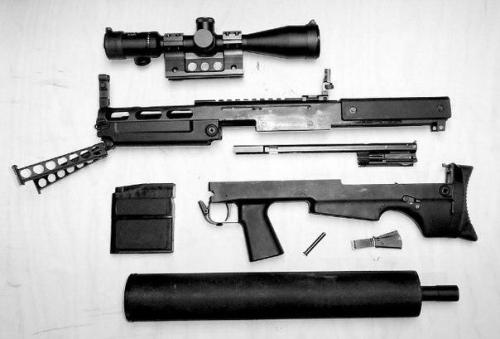 ВССК Выхлоп - бесшумная крупнокалиберная снайперская винтовка 12, 7 мм. 03