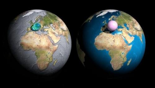 Вся вода и весь воздух на планете земля.