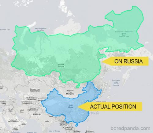 10 уникальных карт, по которым легко понять настоящие размеры стран мира. 07 10 уникальных карт, по которым легко понять настоящие размеры стран мира. 07