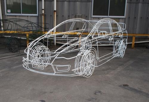 Японская компания Yamaguchi Seisakusho машину из проволоки создала. 01