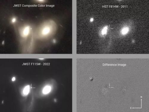 Телескоп Джеймс Уэбб впервые обнаружил сверхновую. 01 Телескоп Джеймс Уэбб впервые обнаружил сверхновую. 01