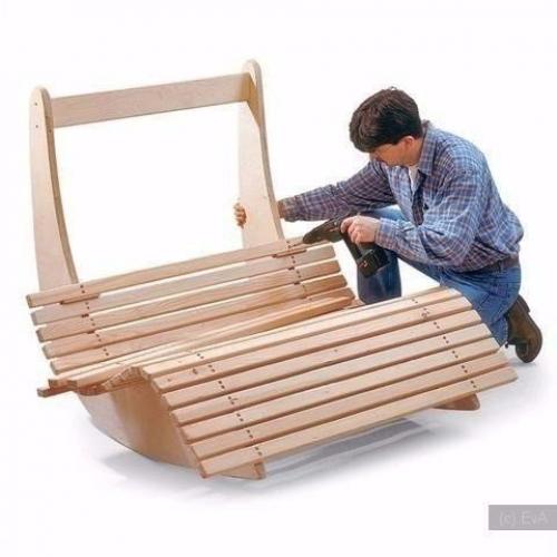 Кресло - качалка для сада своими руками. 05 Кресло - качалка для сада своими руками. 05