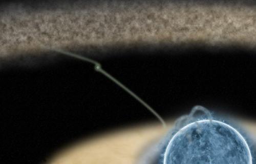 Астрономы в Амниотический Мешок звезды с планетной системой вглядываются. Астрономы в Амниотический Мешок звезды с планетной системой вглядываются.