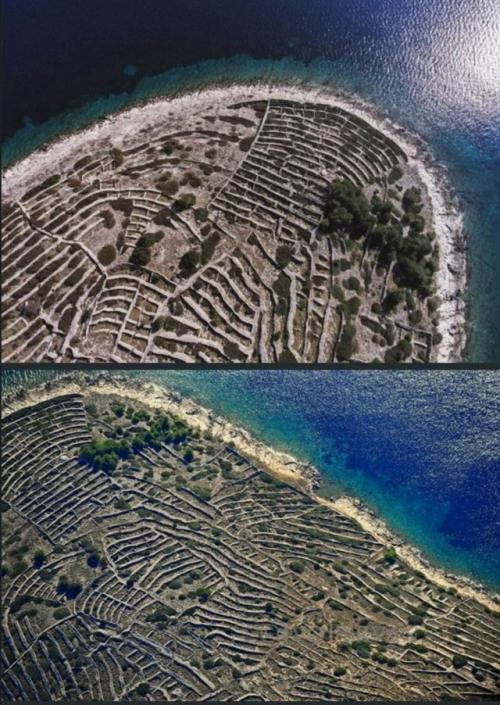 Небольшой остров бальенац в адриатическом море у побережья хорватии расположен. 02