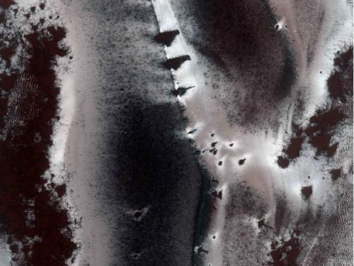 Зима на Марсе.  Смена времён года происходит не только на нашей планете. 06