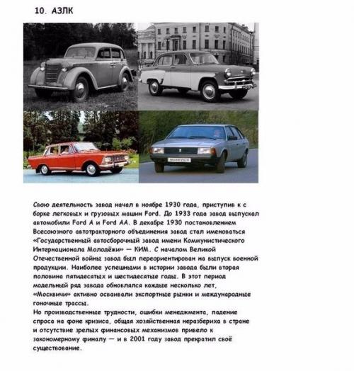 Автокомпании, ушедшие в историю. 09