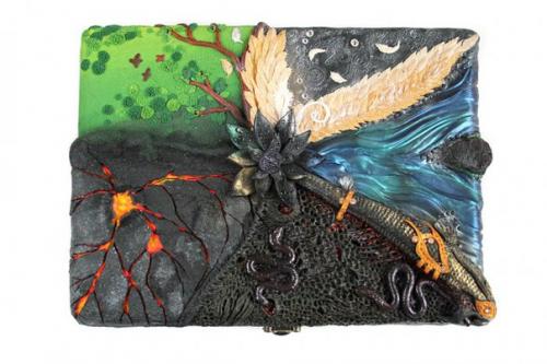 Волшебные обложки книг из полимерной глины. 01