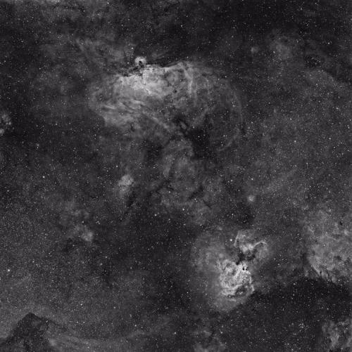 Черно-белая магия водородного фильтра Н - альфа от астрофотографа I? 05