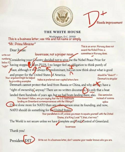 Трамп двойку за свою грамотность получил.

