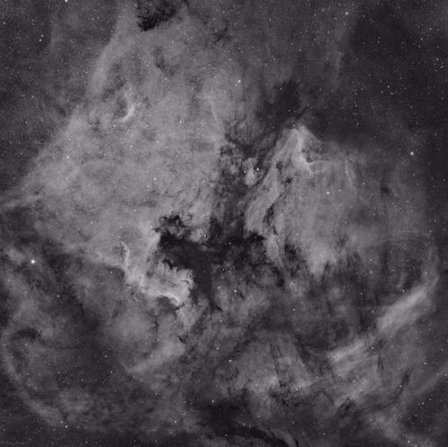 Черно-белая магия водородного фильтра Н - альфа от астрофотографа I? 07