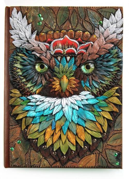 Волшебные обложки книг из полимерной глины.