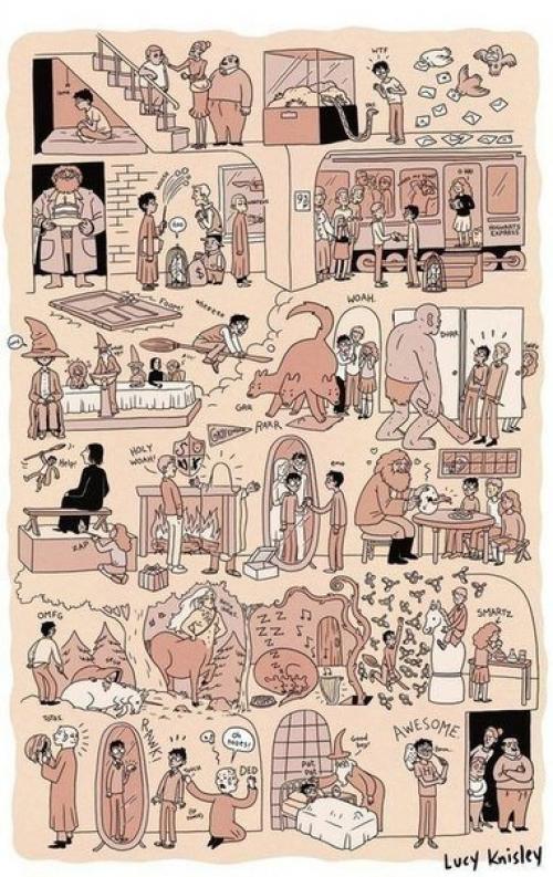 Гарри поттер в комиксах.

