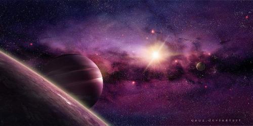 Художник, публикующий свои работы под никнеймом Qauz, решил внести в нашу вселенную немного беспорядка. 06