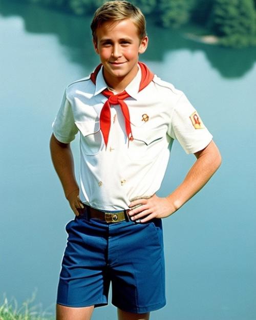 Нейросеть Stable Diffusion попросили представить, как бы выглядели голливудские звезды в образе пионеров. 02