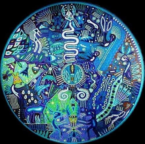 Традиционное исскуство мексиканских индейцев уичоли.