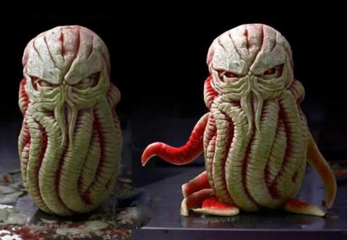 Художник создает из арбузов настоящие скульптуры и делает это круто. 06