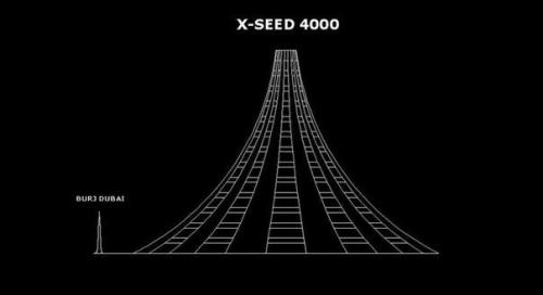 X - Seed 4000- один из проектов самого высокого здания. 01