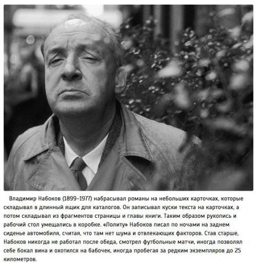Как известные писатели заставляли себя работать? 05