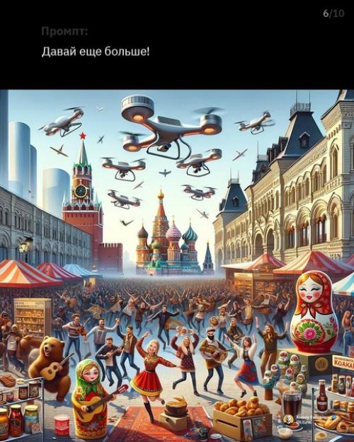 В нейросетевом сообществе новый тренд - просить Dall - E в Chatgpt сделать картинку и шаг за шагом усиливать её. 04