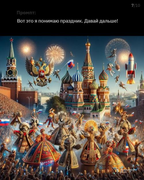 В нейросетевом сообществе новый тренд - просить Dall - E в Chatgpt сделать картинку и шаг за шагом усиливать её. 05