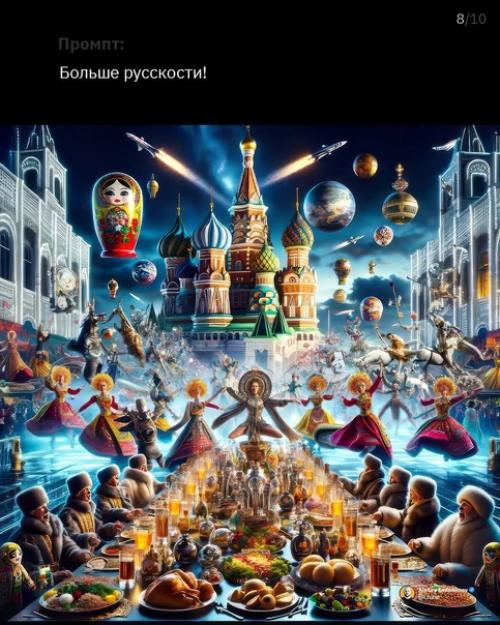 В нейросетевом сообществе новый тренд - просить Dall - E в Chatgpt сделать картинку и шаг за шагом усиливать её. 06