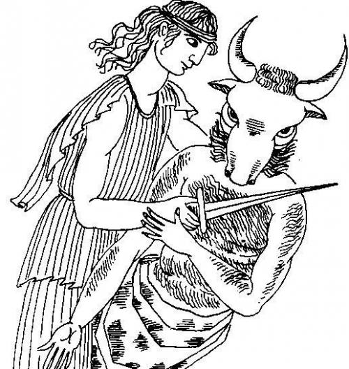 В жертву богам чаще всего приносили баранов.