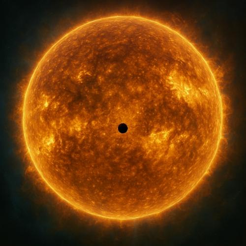 Меркурий на фоне солнца: редкий небесный спектакль. 01