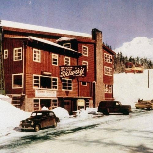 Старинные фотографии фуникулёра Skiway Sky Bus, который использовался на горе худ. 09