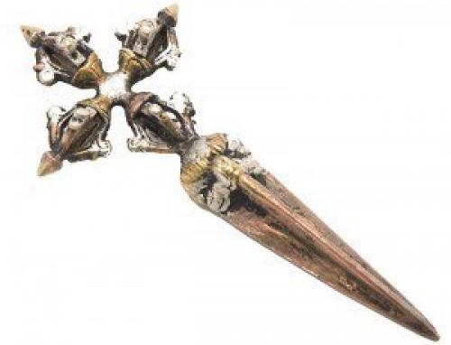 Тибетский ритуальный кинжал пхур -бу (пхурба. 02 Тибетский ритуальный кинжал пхур -бу (пхурба. 02