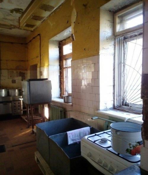Кухня действующей больницы в Архангельске. 01