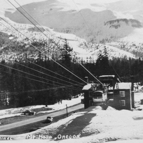 Старинные фотографии фуникулёра Skiway Sky Bus, который использовался на горе худ. 06