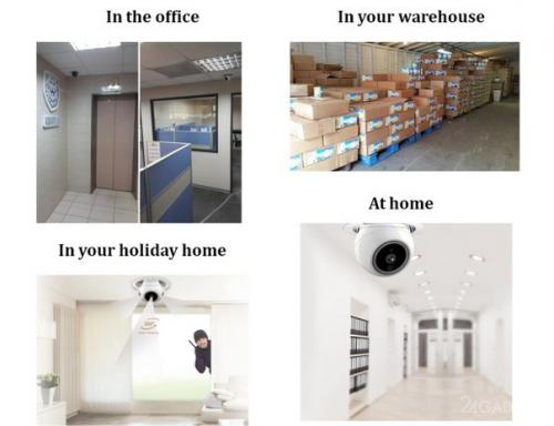 Беспроводная робокамера распознаёт своих и пугает злоумышленников.

