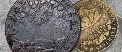 Монета с изображением нло? 

