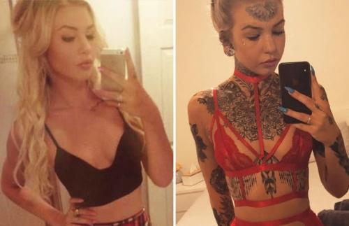 Австралийка за 7 лет превратила себя в Голубоглазого Белого Дракона. 05